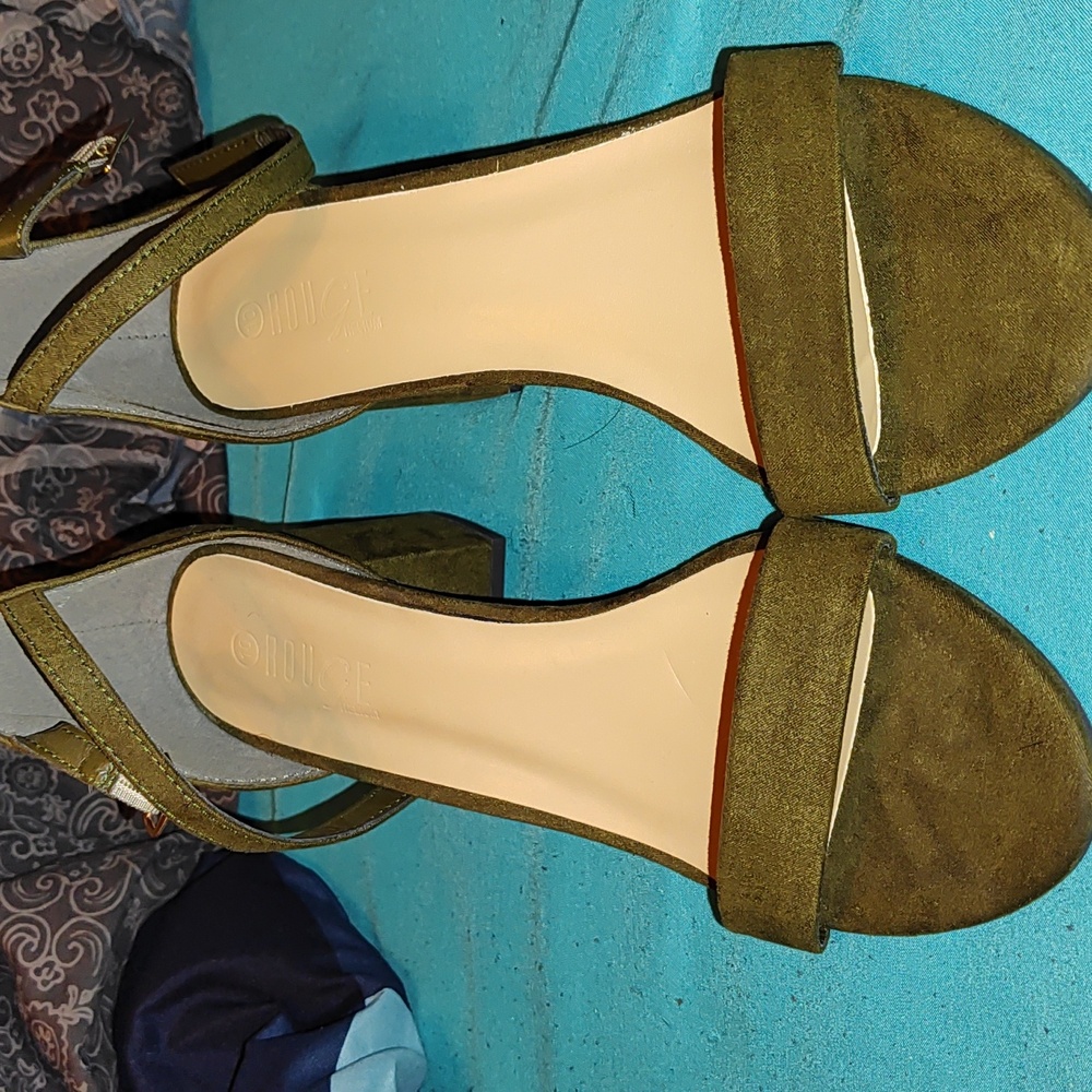 Block Ankle Strap Heels
